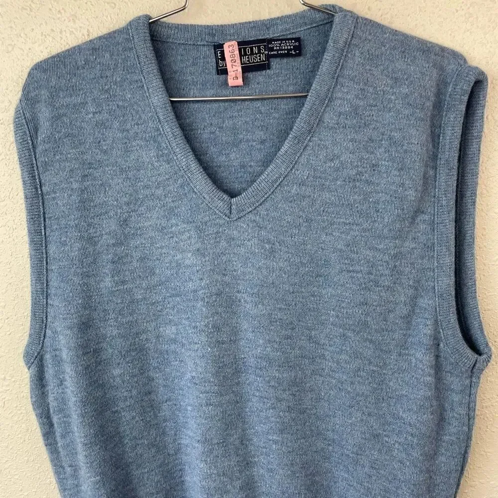 Editions by Van Heusen Sleeveless V-Neck Sweater Size L EUC